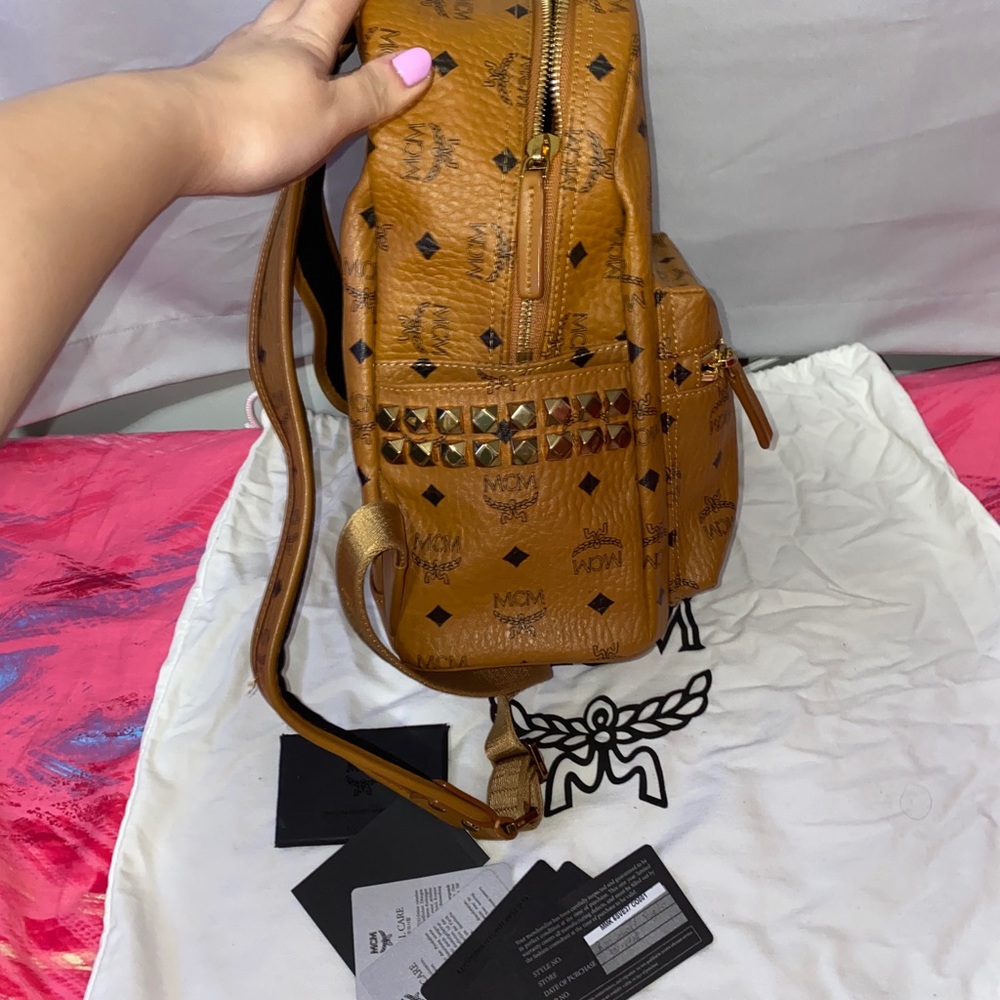 Mcm Stark Side Stud Small Backpack - image 3